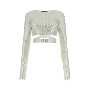 Andrea Adamo Women Embellished Viscose Blend Top